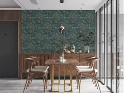 Profhome 387073-GU Papier peint baroque légèrement texturé satiné 5,33 m2