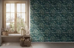 Profhome 387073-GU Papier peint baroque légèrement texturé satiné 5,33 m2