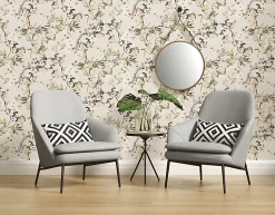 Profhome 364982-GU Papier peint floral légèrement texturé mat 5,33 m2