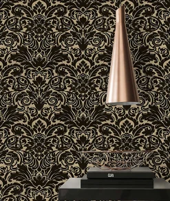 Profhome 335834-GU Papier peint baroque légèrement texturé mat 5,22 m2