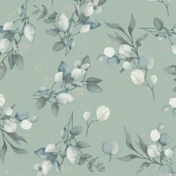 Profhome 397687-GU Papier peint style country lisse et des accents métalliques 5,33 m2