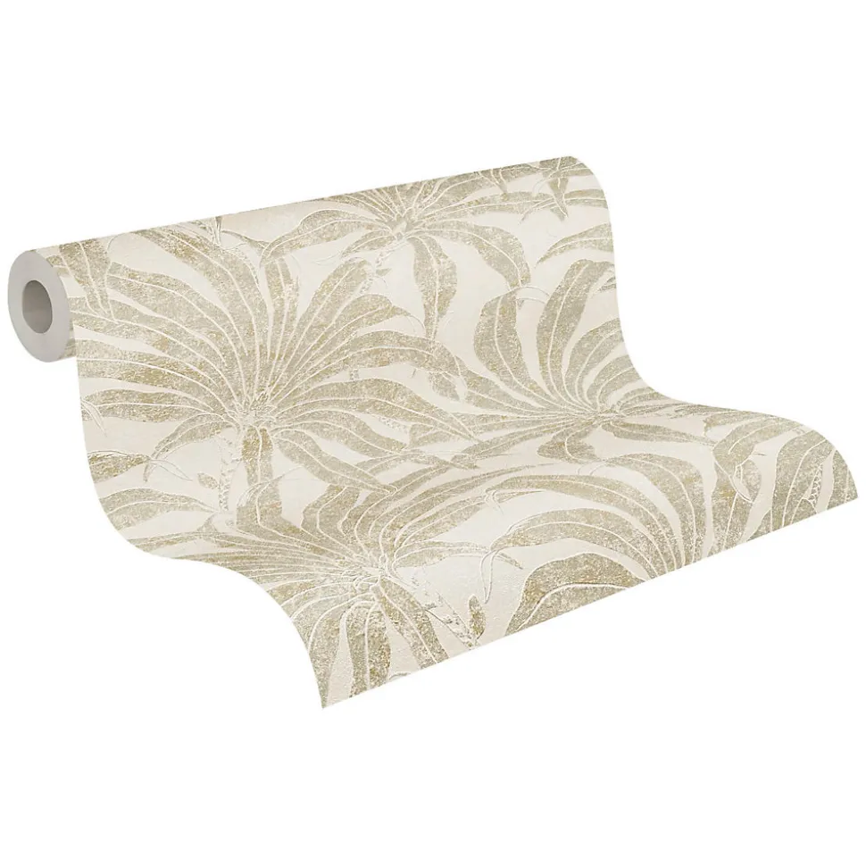 Profhome 395015-GU Papier peint nature texturé et des accents métalliques 5,33 m2