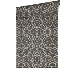 Profhome 370495-GU Papier peint baroque lisse subtilement chatoyant 7,035 m2