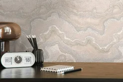 Profhome 396596-GU Papier peint à motifs graphiques texturé et un effet métallique 5,33 m2