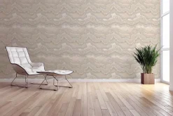 Profhome 396596-GU Papier peint à motifs graphiques texturé et un effet métallique 5,33 m2