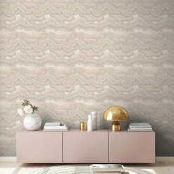 Profhome 396596-GU Papier peint à motifs graphiques texturé et un effet métallique 5,33 m2