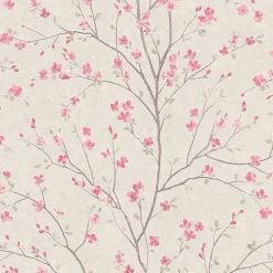 Profhome 379121-GU Papier peint floral légèrement texturé mat 5,33 m2