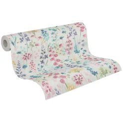 Profhome 396061-GU Papier peint floral légèrement texturé mat 5,33 m2