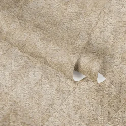 Profhome 395051-GU Papier peint à motifs graphiques texturé et des accents métalliques 5,33 m2