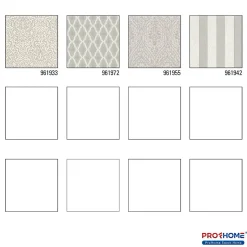 Profhome 961933-GU Papier peint baroque texturé mat 5,33 m2