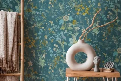 Profhome 388253-GU Papier peint floral texturé mat 5,33 m2