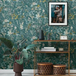 Profhome 388253-GU Papier peint floral texturé mat 5,33 m2
