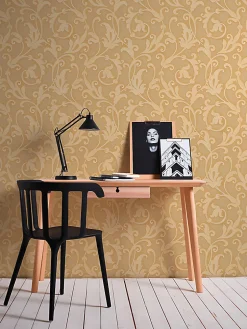 Profhome 954903-GU Papier peint aspect textile texturé mat 5,33 m2