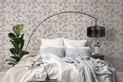 Profhome 397684-GU Papier peint style country lisse et des accents métalliques 5,33 m2