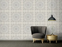 Profhome 370555-GU Papier peint baroque légèrement texturé brillant 7,035 m2