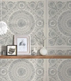Profhome 370555-GU Papier peint baroque légèrement texturé brillant 7,035 m2