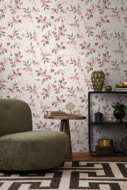 Profhome 397681-GU Papier peint style country texturé et des accents métalliques 5,33 m2