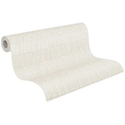 Profhome 395062-GU Papier peint à motifs graphiques texturé brillant 5,33 m2