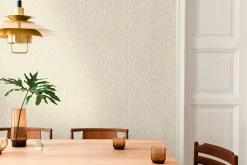Profhome 388223-GU Papier peint à rayures légèrement texturé subtilement scintillant 5,33 m2