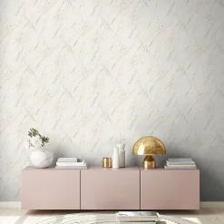 Profhome 393363-GU Papier peint aspect pierre carrelage texturé brillant 5,33 m2