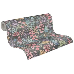 Profhome 396064-GU Papier peint floral lisse mat 5,33 m2