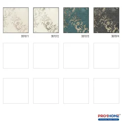 Profhome 387074-GU Papier peint baroque légèrement texturé satiné 5,33 m2