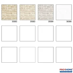 Profhome 355802-GU Papier peint aspect pierre carrelage lisse mat 5,33 m2