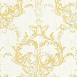 Profhome 961965-GU Papier peint baroque texturé mat 5,33 m2