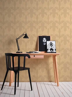 Profhome 956283-GU Papier peint aspect textile texturé mat 5,33 m2