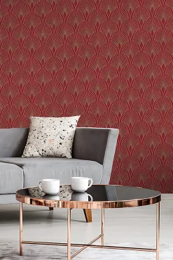 Profhome 374274-GU Papier peint de luxe exclusif légèrement texturé subtilement chatoyant 5,33 m2