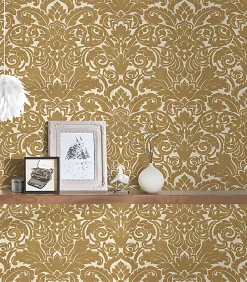Profhome 335832-GU Papier peint baroque légèrement texturé mat 5,22 m2