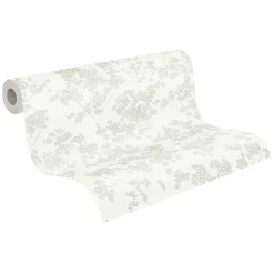 Profhome 395482-GU Papier peint floral texturé brillant 5,33 m2