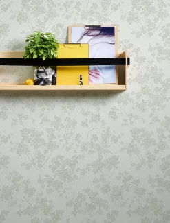Profhome 395482-GU Papier peint floral texturé brillant 5,33 m2