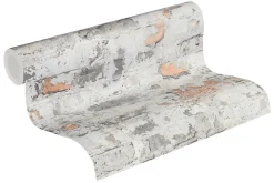 Profhome 369292-GU Papier peint aspect pierre carrelage lisse mat 5,33 m2