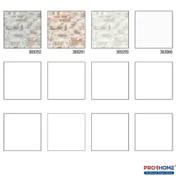 Profhome 369292-GU Papier peint aspect pierre carrelage lisse mat 5,33 m2