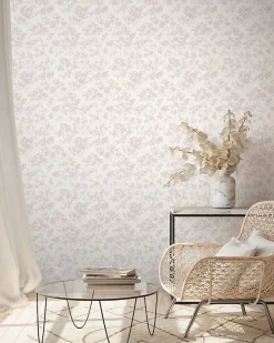 Profhome 395481-GU Papier peint floral texturé brillant 5,33 m2