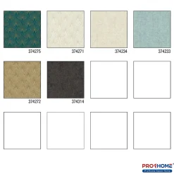 Profhome 374275-GU Papier peint de luxe exclusif légèrement texturé subtilement chatoyant 5,33 m2