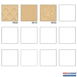Profhome 956303-GU Papier peint aspect textile texturé mat 5,33 m2