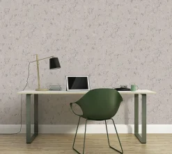 Profhome 393873-GU Papier peint aspect crépi texturé et des accents métalliques 5,33 m2