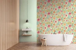 Profhome 396951-GU Papier peint floral lisse mat 5,33 m2