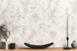 Profhome 394291-GU Papier peint moitf d'oiseaux légèrement texturé mat 5,33 m2