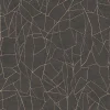 Profhome 399344-GU Papier peint à motifs graphiques légèrement texturé et des accents métalliques 5,33 m2