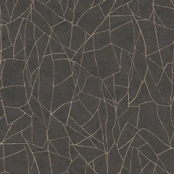 Profhome 399344-GU Papier peint à motifs graphiques légèrement texturé et des accents métalliques 5,33 m2