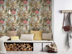 Profhome 381771-GU Papier peint floral lisse mat 5,33 m2
