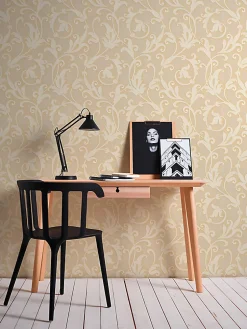 Profhome 954902-GU Papier peint aspect textile texturé mat 5,33 m2