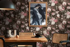 Profhome 388214-GU Papier peint floral légèrement texturé satiné 5,33 m2