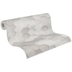 Profhome 387231-GU Papier peint pour cuisine et bain lisse mat 5,33 m2