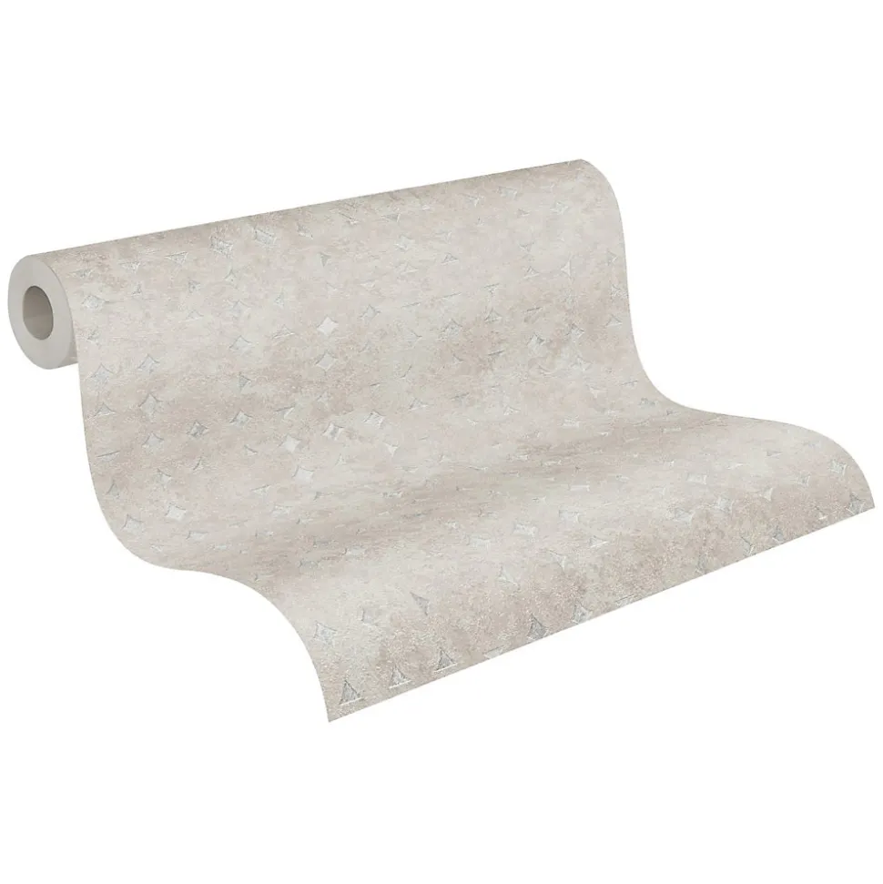 Profhome 396563-GU Papier peint à motifs graphiques texturé et des accents métalliques 5,33 m2