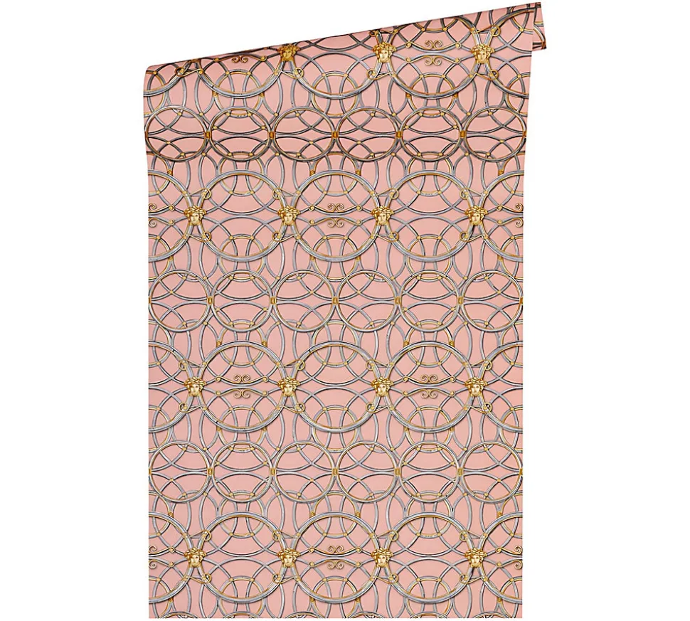 Profhome 370496-GU Papier peint baroque lisse subtilement chatoyant 7,035 m2