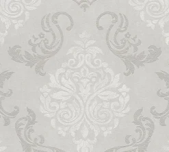 Profhome 953721-GU Papier peint baroque légèrement texturé effet métallique 5,33 m2